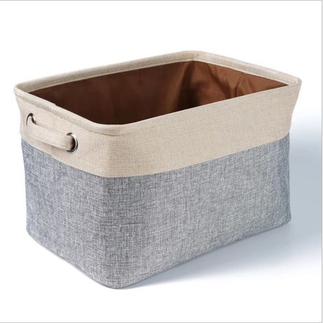 Pack Foldable Storage Bins with Carrying Handles for Home, Closet, Nursery Drawers, Cube Organizer