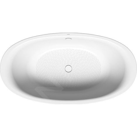 Baignoire ovale Ellipso Duo 190 x 100 cm, entièrement antidérapante, blanche (1/4)