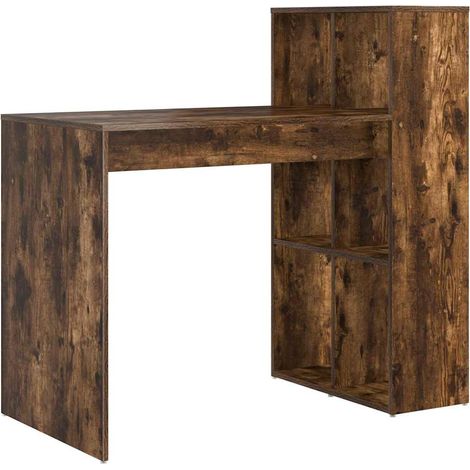 Maison Exclusive - Schreibtisch mit Regal Geräucherte Eiche 108 x