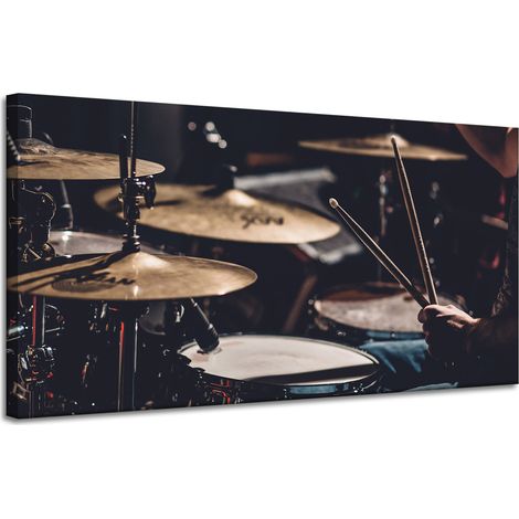 Leinwanddruck „Musik Schlagzeug Gary“ 120x60