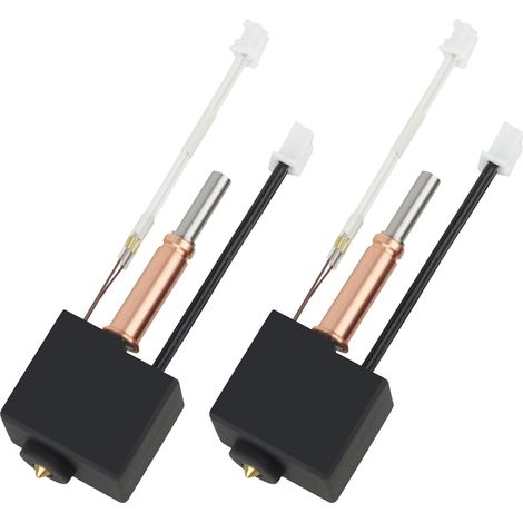 2 piezas originales Kobra 3/Kobra 3 V2 Combo Hotend para impresora 3D. Extrusor de metal de repuesto con boquilla de latón de 0,4 mm y funda de silicona para impresoras 3D Anycubic Kobra 3 y Kobra 3 V (1/5)