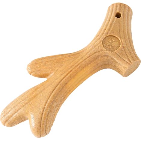 Jouet à Ronger Pour Chien - Stick Dentaire En Bois De Pin Naturel - Forme De Bois De Cerf - Pour Chiens Petit Moyen Grand - 1 Pièce