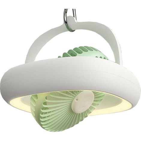 Ventilatore da soffitto Ventilatore da parete silenzioso con telecomando Batteria da 4000 mAh 4 velocità e 2 modalità luce Oscillazione automatica 8,6 pollici (1/5)
