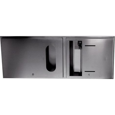 CWS Dispenser combinato in acciaio inossidabile UP m Dispenser di sapone/crema in schiuma