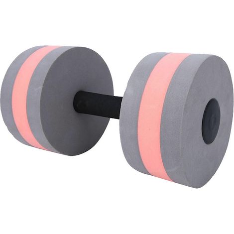 Haltère flottante en mousse ronde écologique pour aquagym, équipement de fitness aquatique, gris et rouge (1/5)