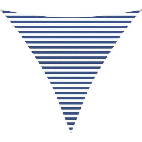 Vela da ombra solare Blu e Bianco 3,6 x 3,6 x 3,6 m vidaXL