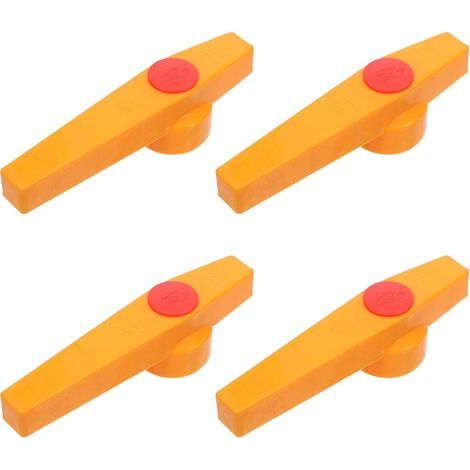 Poignée de Vanne à Bille Jaune 4 Pièces (1/5)