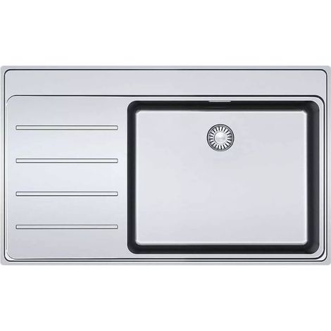 Lavello 1 vasca Franke FSX211 gocciolatoio sinistro 86x52 cm. inox satinato (1/2)