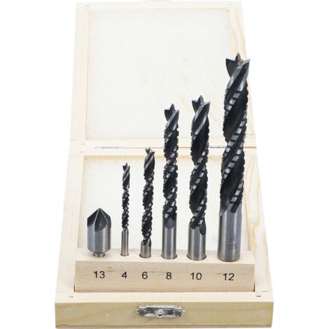 LOT DE 6 FORETS BOIS COURONNE ET DE FRAISAGE, 4-12 MM (1/5)