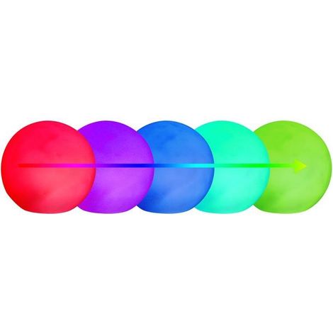 Atmosphera – Boule lumineuse LED Ø 18,5 cm – Alimentation 3 piles AAA – Interrupteur intégré – Éclairage d'ambiance extérieur dynamique