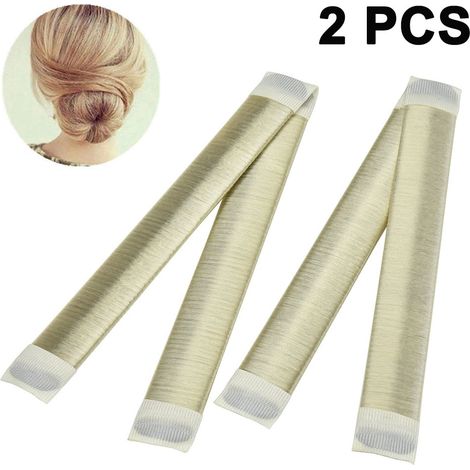Bun Maker - 4 8 Cm Diameter Doughnut Hair Styling Tool For French Twist And Braids - Suitable For Long And Thick Hair - Pack Of 2 (1/5)