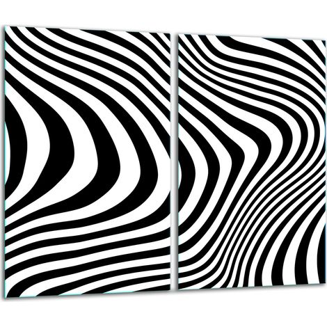 Tagliere in vetro 2 pezzi 30x52 cm con motivo (1/5)