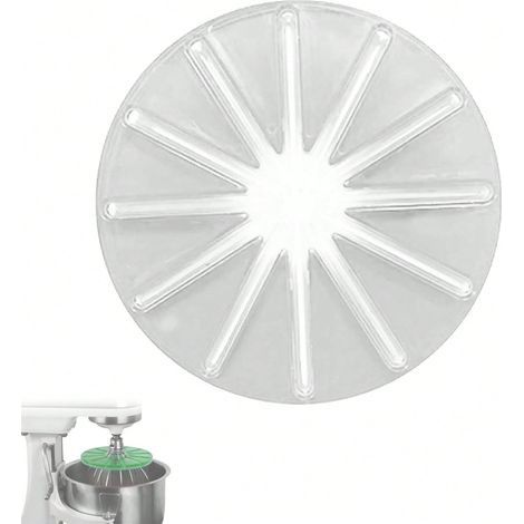 Splentdid Sahneschaber-Zubehör, Spritzschutz für Küchenmaschinenkopf, kompatibel mit KitchenAid 4,5- und 5-Quart-Küchenmaschinen, Transparent (1/5)