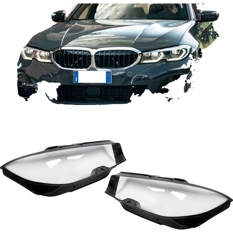 Cubierta de lente de faro, material de policarbonato, lente transparente, ubicación frontal, reemplazo directo, compatible con Serie 3 G20 G21 (2019-2021) (1/5)
