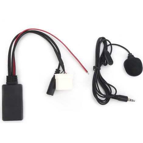 Adaptateur Bluetooth pour autoradio avec rallonge filaire et micro mains libres, compatible avec Mazda 2 / 3 / 5 / (1/4)