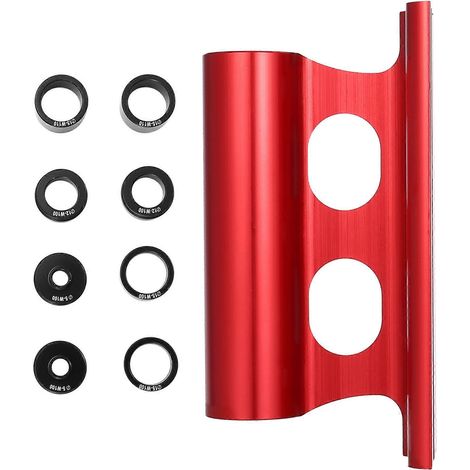 Support de porte-vélos de toit avec fixation rapide, axe traversant, rouge - JBMEDIA (1/4)