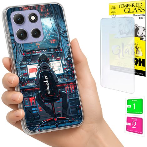 Funda para Motorola Moto G86 Power, carcasa trasera con foto y cristal 9H. (1/5)