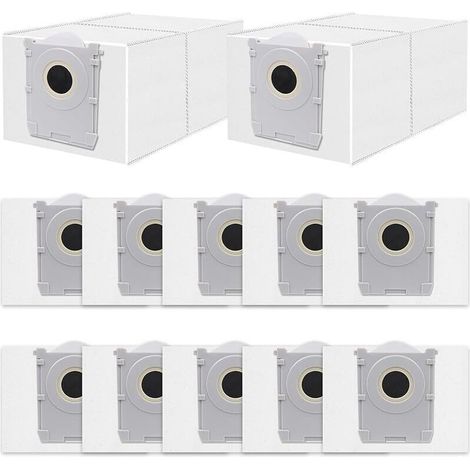 Pack of 12 Bags for Ecovacs Deebot X9 Pro/X8 Omni, T50/T50 Pro/T50 Max Omni, T30C Pro, T80 Omni Robot Vacuum Cleaner, Antibacterial Dust Bags, Replacement Accessory Kit DDB030041 (1/5)