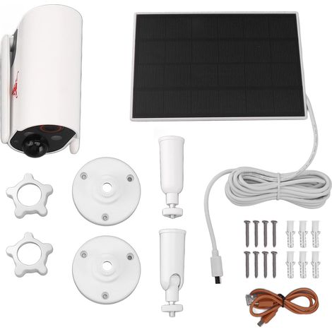 Caméra de surveillance solaire sans fil, faible consommation, WiFi HD infrarouge, sécurité domestique extérieure. (1/5)