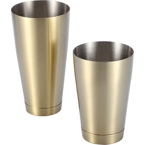 Robuster und langlebiger Cocktailshaker aus Edelstahl, Messbecher für die Bar, Küchenhelfer, Farbe: Titangold (1/5)