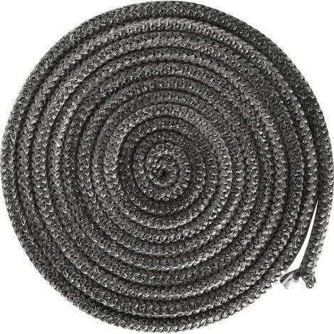 Joint d'étanchéité haute température 4m – Fil en fibre de verre 10mm – Résistant jusqu'à 550℃ – Pour poêles et cheminées (1/5)
