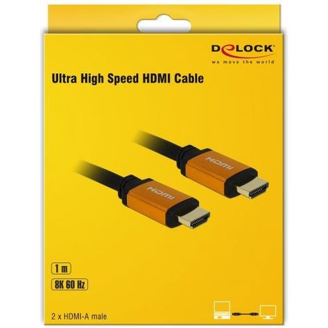 DeLock Ultra haut débit - câble HDMI (48 Gbps, 8 K, 60 Hz, 1 m) (1/3)