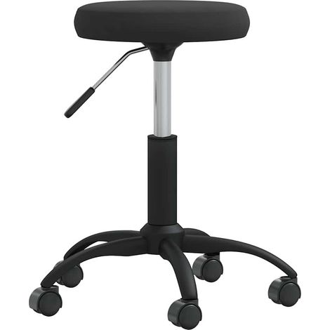 Tabouret de massage - Tabouret selle Tabouret Assise Velours Noir BV420455 - BonneVie (1/3)