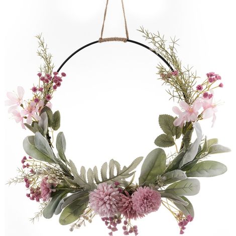 Sommerkränze für den Eingangsbereich – Künstliche Blumen, Girlande für den Außenbereich, Wohndekoration (1/5)