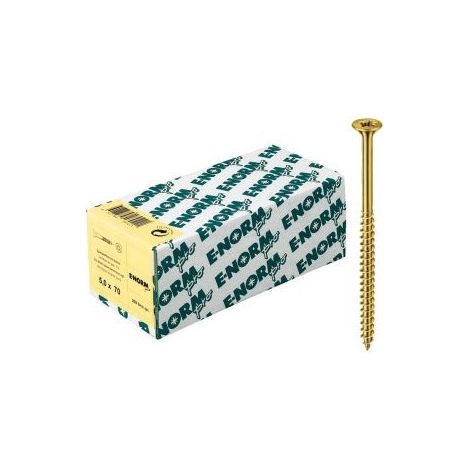 Tornillo aglomerado SPS SeKo Galvanizado amarillo Rosca parcial PZD 3,0 x 35/21 E-NORMpro (por 200)