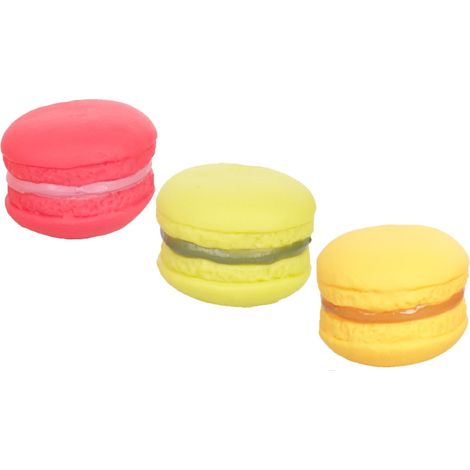 3 Macarons ø 7 cm, en plastique Jouet pour chien - animallparadise (1/5)