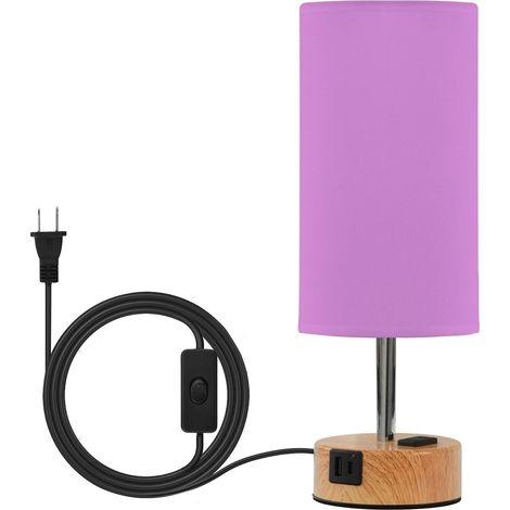 Yuiboo Lampe de table tactile violette à 3 niveaux intensité (1/5)