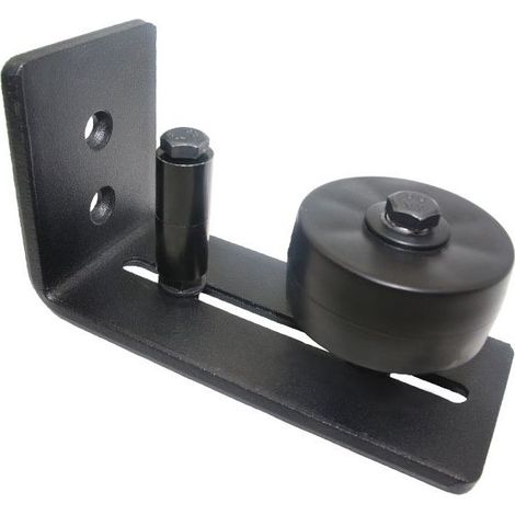 Guide de sol pour porte coulissante 1 pièce, rail de roulement réglable avec vis, système de porte coulissante 8 en 1, guide de porte inférieure de porte, parfait pour toutes les portes,Butée pivotant (1/5)