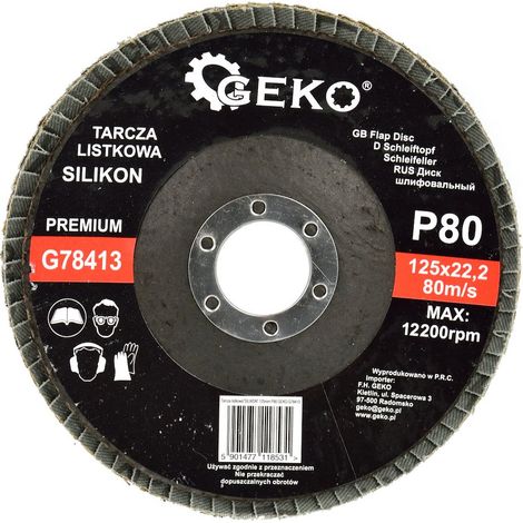 Disco láminas silicona 125mm P80 geko premium (10/200) (1/5)