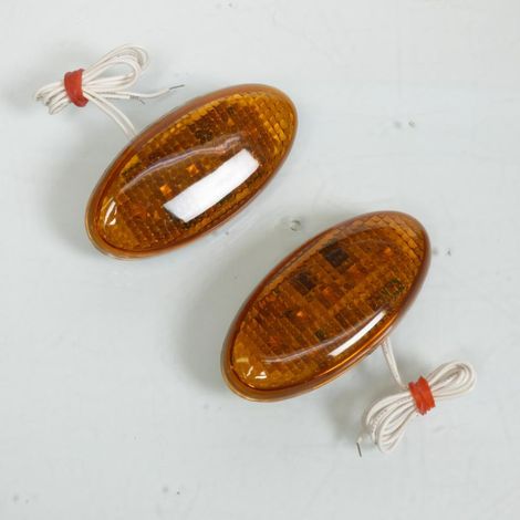 Clignotant œil de chat orange fumé à LED pour auto moto scooter
