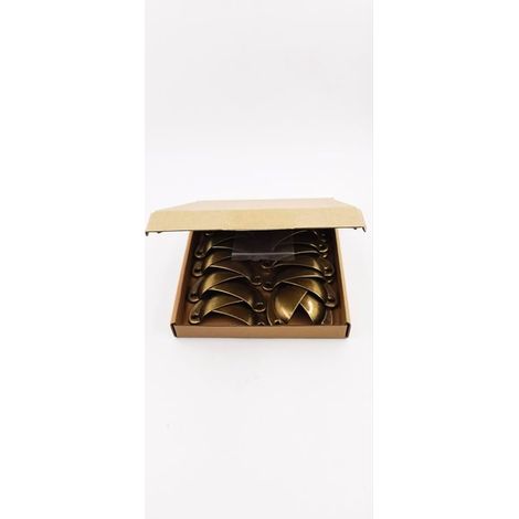 Poignée Coquille,Poignee de Meuble Vintage Bouton de Porte Rétro pour Tiroir Armoire Meuble Cuisine,Vis Laiton Poignee (1/4)