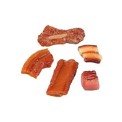 5 côtes de porc braisées factices, modèle alimentaire factice, décoration de bureau (1/3)