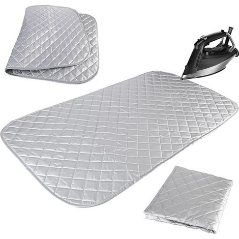 Tapis de repassage, table à repasser 45 x 85 cm, résistant à la chaleur, planche à repasser, linge à repasser, mini table à repasser, fer à repasser de voyage, housse de repassage résistante à la chal (1/5)