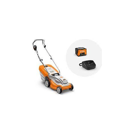 Stihl – Tondeuse à gazon sans fil 33 cm – Avec batterie AK20 et chargeur AL101 – Surface jusqu'à 200 m² – Hauteur de coupe 25-65 mm - 63112000010