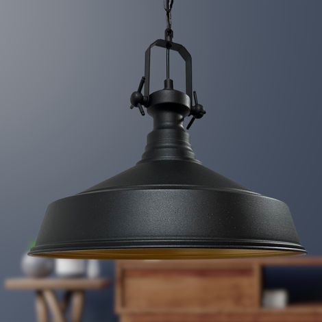 bamyum Asletl Suspension Luminaire Vintage, Lustre Salon de 40 cm en Métal, Lampe E27 pour Chambre, Salle à Manger (1/3)