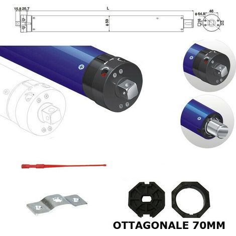 Motore Tapparelle Tapparella 80nm 150kg Avvolgibili Serrandine Con 70 Mm 230v