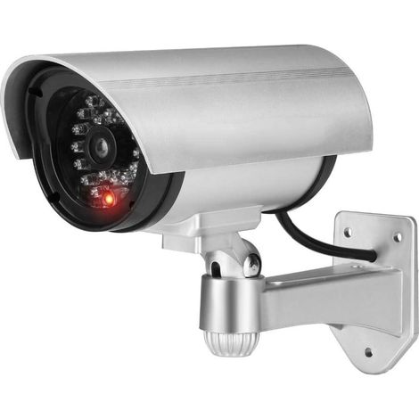 Caméra de sécurité virtuelle avec flash LED infrarouge, fausse caméra de sécurité CCTV pour une utilisation intérieure et extérieure