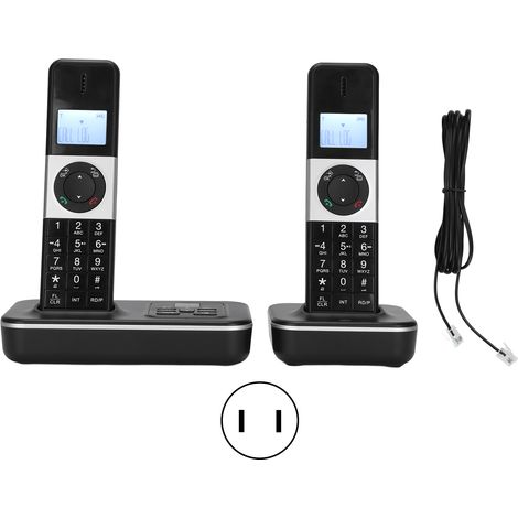 D1002 TAMD Téléphone numérique sans fil enregistreur de messages pour bureau, maison, professionnel, 100-240V (prise américaine) (1/5)