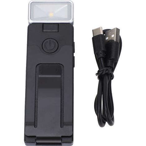 Liseuse LED Rechargeable USB-C Clip Pliable 3 Modes Lumière 600mAh Compacte (1/5)