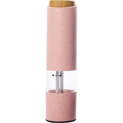Moulin À Poivre Électrique - Cœur De Broyage En Céramique Réglable - Corps En Fibre De Blé - Fonctionnement À Une Touche - Pour Poivre Sel Epices - 1 Pièce (1/5)