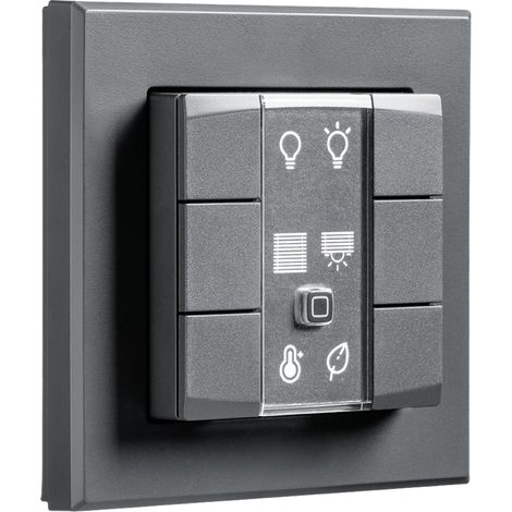 HOMEMATIC IP 159828A0, Wandtaster 6-fach, anthrazit (1/5)