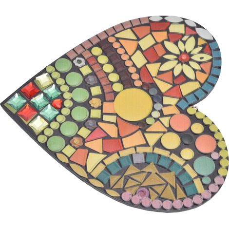 Liebesdeko aus Kunstharz, handgefertigt, einzigartig, farbenfroh, mit Liebesmotiv, Heimdekoration, Geschenkidee (1/5)