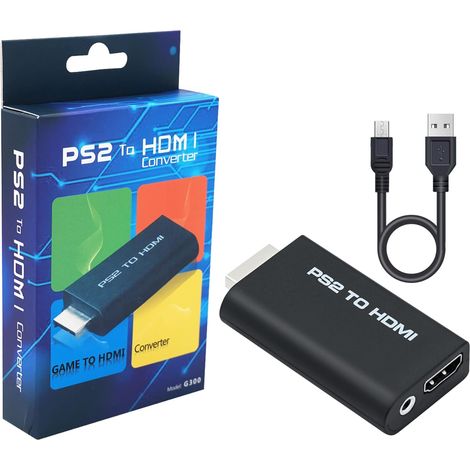 Adaptateur audio vidéo avec sortie audio trois virgule cinq millimètres pour téléviseurs HDMI conversion analogique numérique