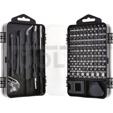 SET DI CACCIAVITI DI PRECISIONE INSERTI MULTIFUNZIONE 121pz G30062 (1/5)