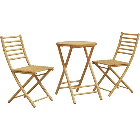 Maison Exclusive - Set da Bistrò 3 pz in Bambù (1/5)