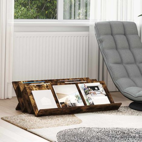 Magazinregal Geräucherte Eiche 90 x 53 x 28,5 cm Holzwerkstoff